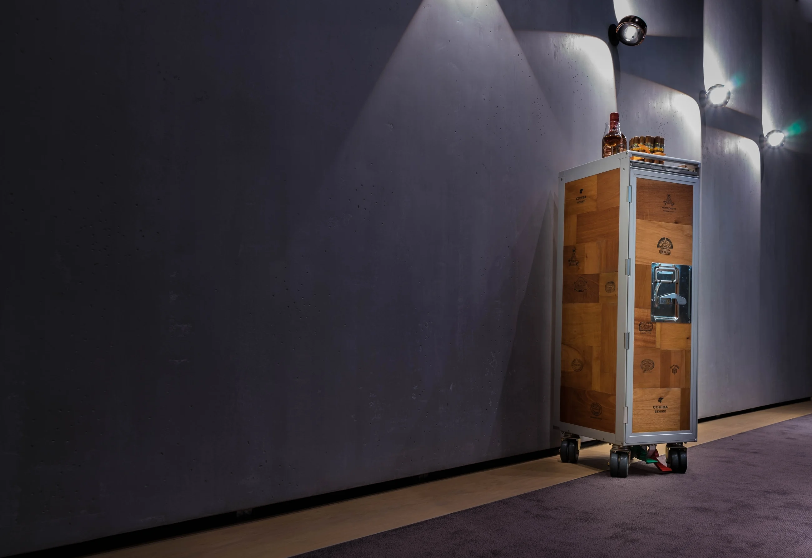 adorini Cigar Trolley Humidor