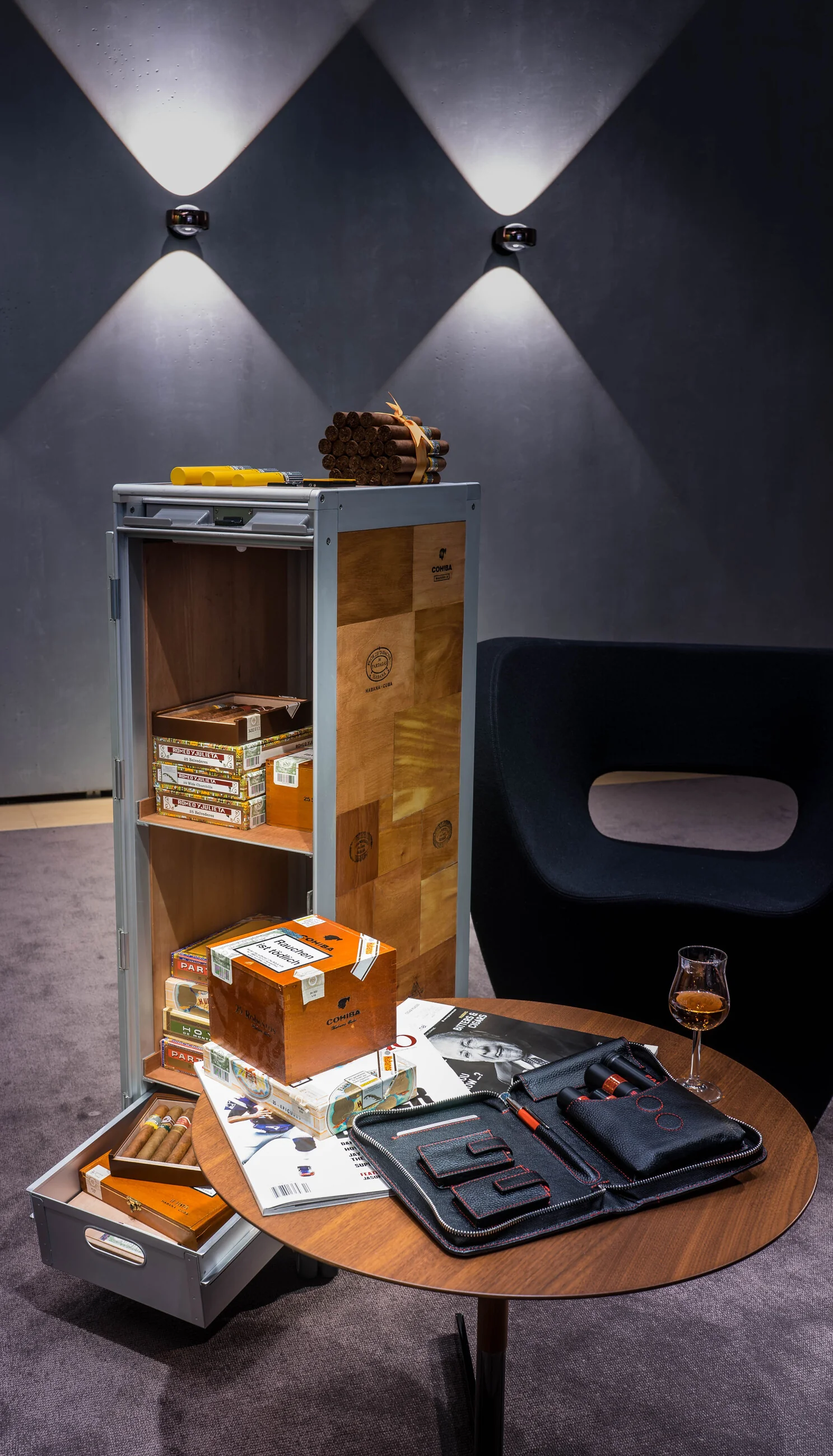 adorini Cigar Trolley in der Zigarrenlounge