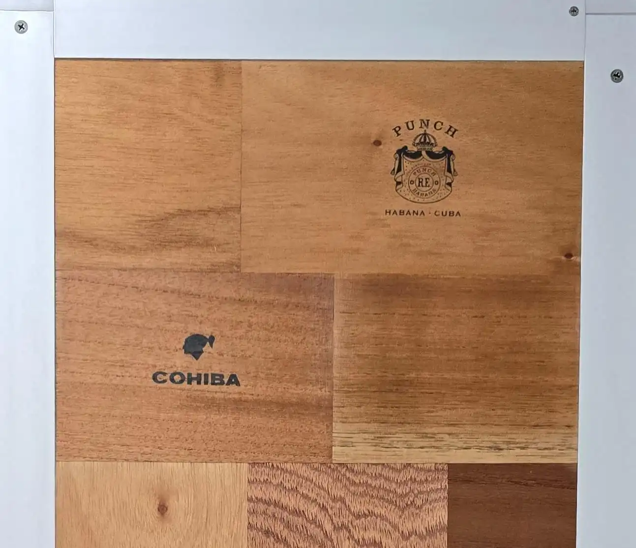 Zedernholz Patchwork &mdash; Punch und Cohiba Kistenblättchen